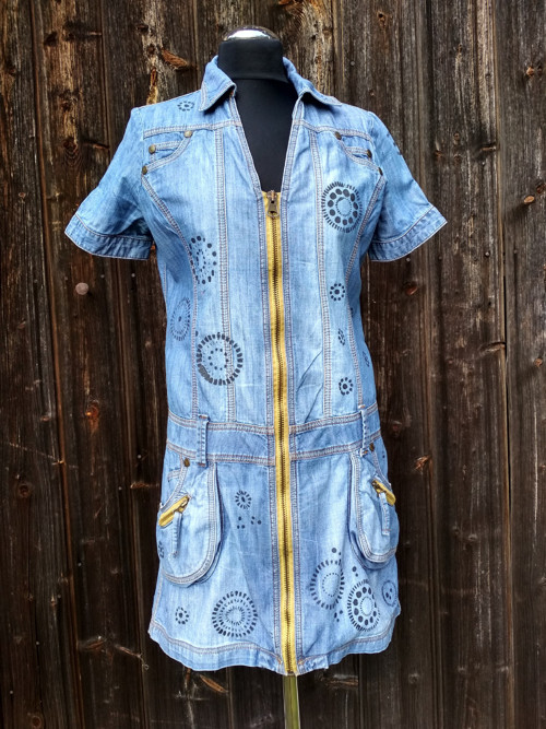Denim šaty na zip -mandaly — foto 3