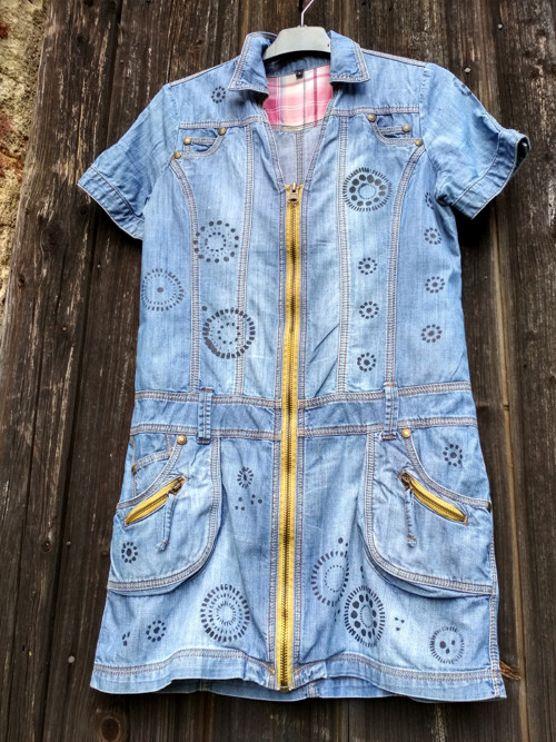 Denim šaty na zip -mandaly — foto 6