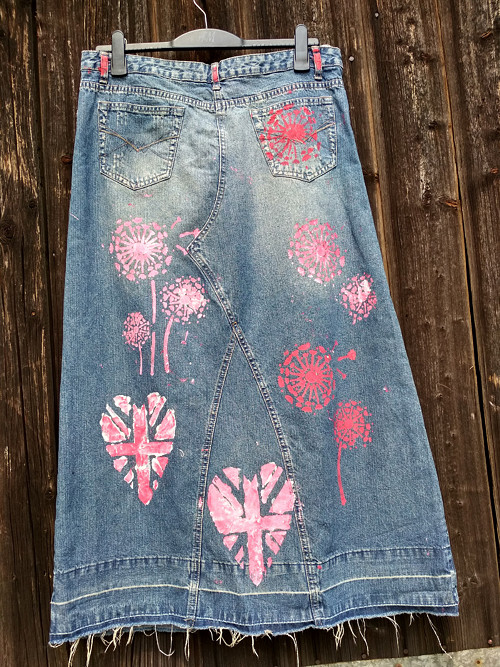 Denim sukně maxi -red misch masch -recy — foto 3