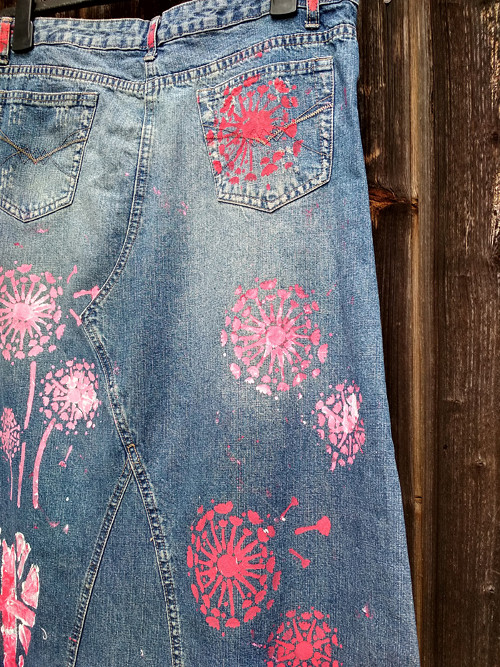 Denim sukně maxi -red misch masch -recy — foto 5
