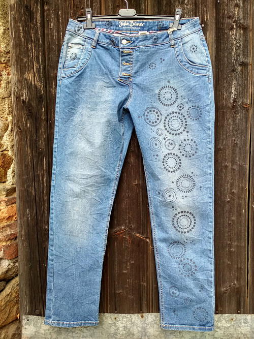 Jeans denim - mandala black — foto 4