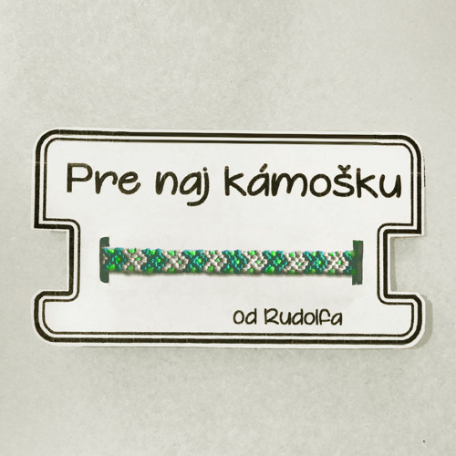 Rybacina - pletený náramok (green) — foto 2
