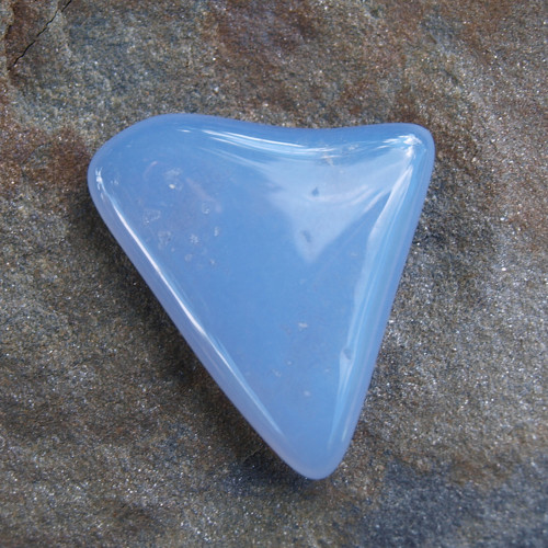 Chalcedon Malawi, plochý valoun — foto 2