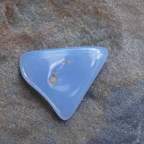 Chalcedon Malawi, plochý valoun — foto 4