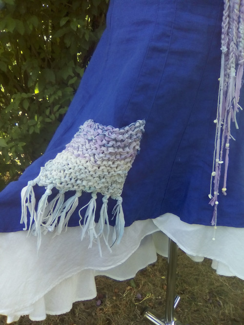 Lněná boho sukně — foto 2