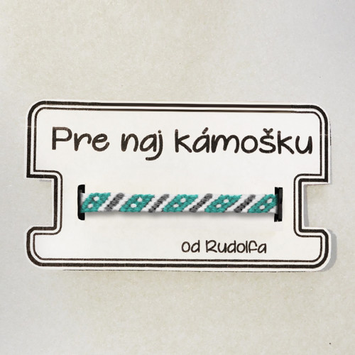 Šťastie 6 - pletený náramok — foto 2