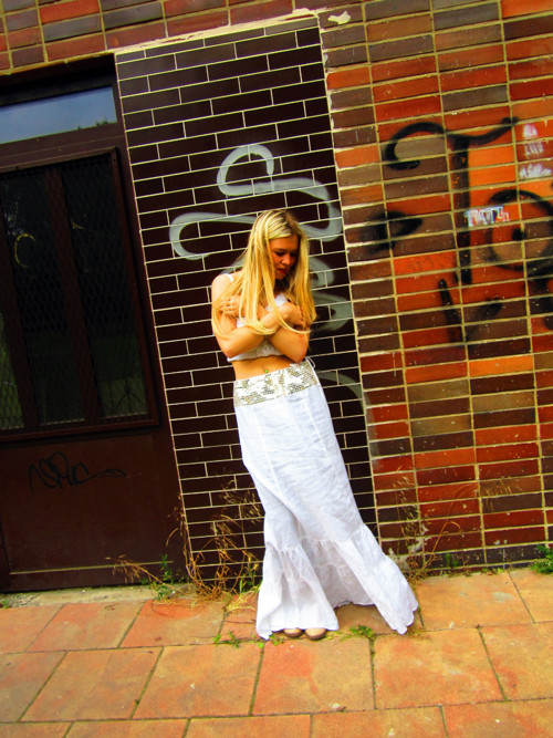 Sukně boho lněná — foto 4