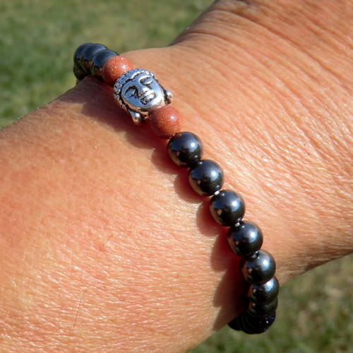 Budha * Hematit s Goldstone * Energie — foto 2