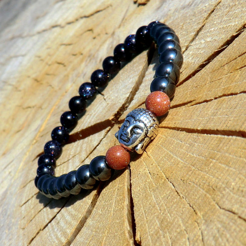 Budha * Hematit s Goldstone * Energie — foto 3