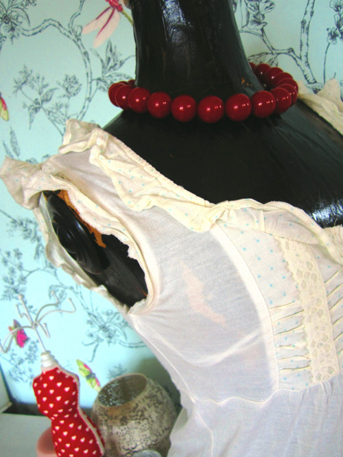 Top ecru romantic — foto 3