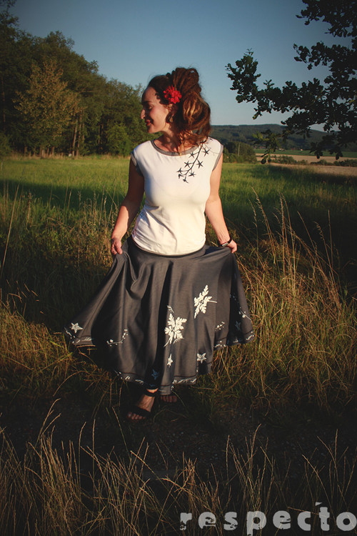 Kolová recy sukně............ M - L — foto 2