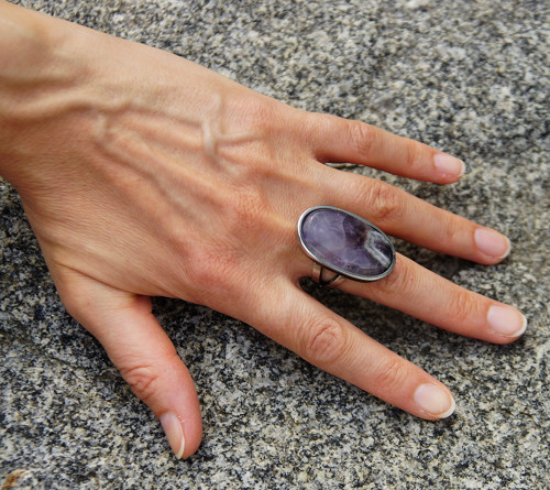 Nerezový prsten.." Deep purple " — foto 2