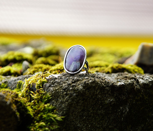 Nerezový prsten.." Deep purple " — foto 4