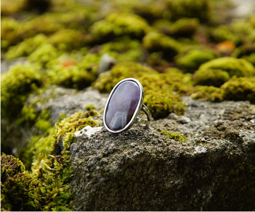 Nerezový prsten.." Deep purple " — foto 6