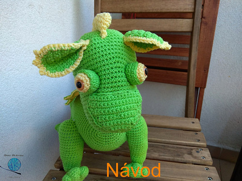 Háčkovaný dráček_návod — foto 3