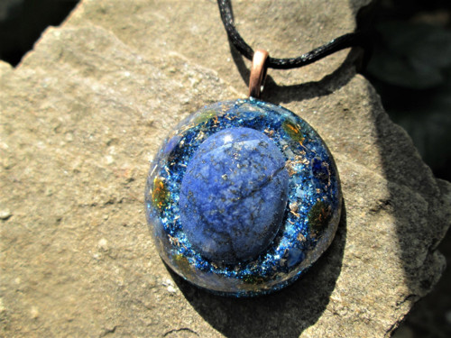 Org. šperk ,, Hvězdné oblohy " s lapis - lazuli — foto 2