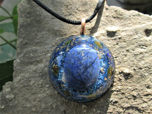 Org. šperk ,, Hvězdné oblohy " s lapis - lazuli — foto 3