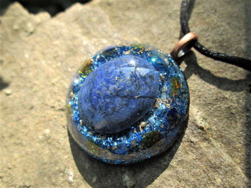 Org. šperk ,, Hvězdné oblohy " s lapis - lazuli — foto 6
