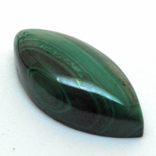 Kabošon malachit slza 23mm REZERVACE — foto 3