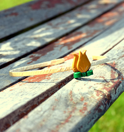 Čelenka 033 - tulipánková — foto 4