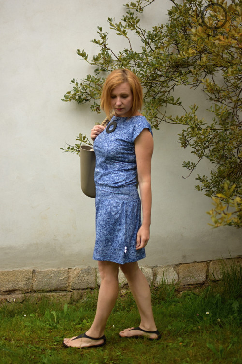 Šaty modravé, vel. XXL — foto 2