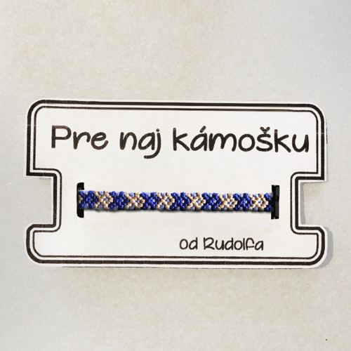 Rybacina - pletený náramok (blue) — foto 2