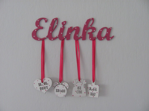 Elinka - malované jméno 3 cm — foto 2