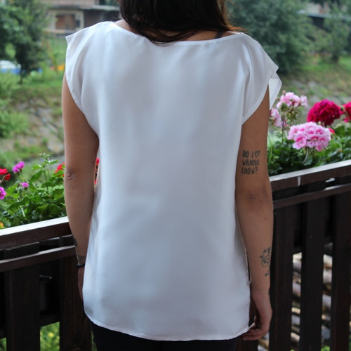 Hedvábná tunika - Basic (twill) — foto 3