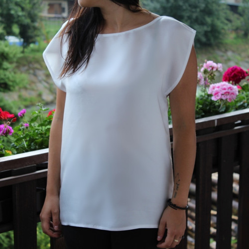 Hedvábná tunika - Basic (twill) — foto 2