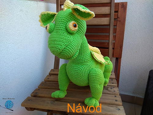 Háčkovaný dráček_návod — foto 2