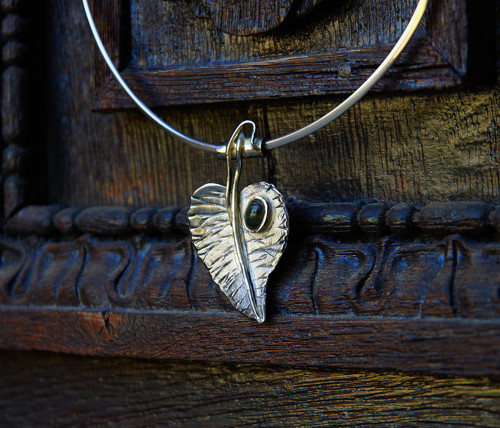 Nerezový náhrdelník ..." Silver leaf " — foto 5