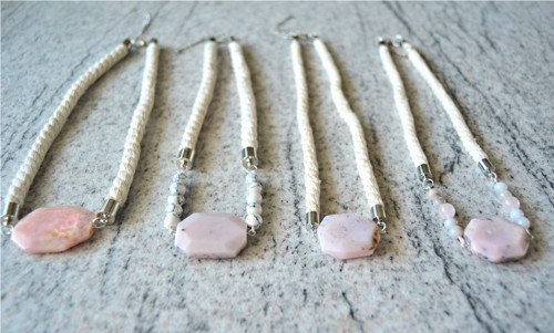 Náhrdelník Silver Thin Rope Fleck Opal — foto 4