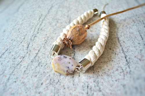 Náhrdelník Simple Heavy Silver Opal — foto 5