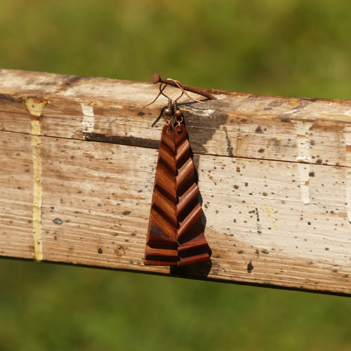Dřevěné naušnice CXIII. — foto 4