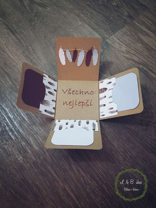 Přání - exploding box (přírodní) — foto 3
