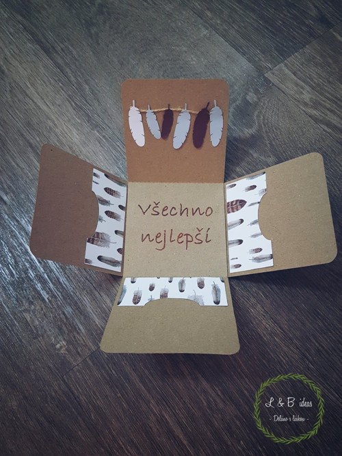 Přání - exploding box (přírodní) — foto 4