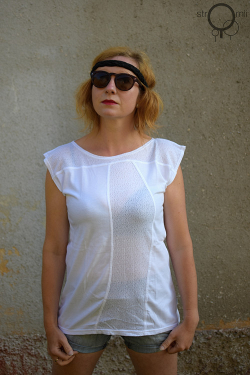 Bílé kombinované, vel. M — foto 2