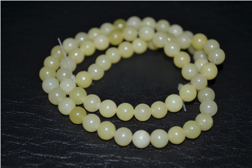 0168 citronový nefrit 4 mm / 5 kusů — foto 2