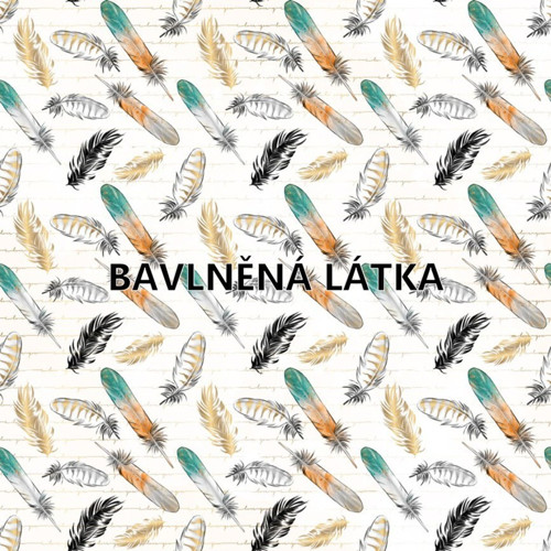 Bavlněná látka - panel 35 x 35 cm KOLEKCE BOHO — foto 2