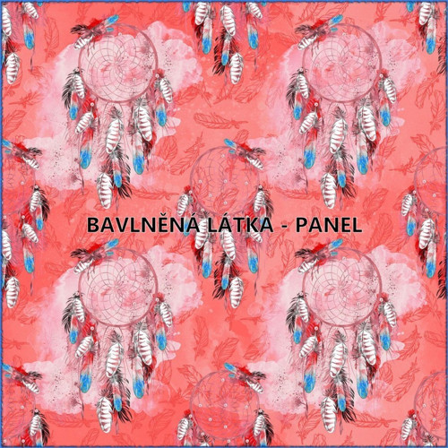 Bavlněná látka - panel 35 x 35 cm KOLEKCE BOHO — foto 2