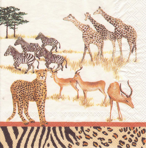 Ubrousek - safari (2 ks - AKCE) — foto 2
