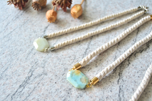 Náhrdelník GOLD ROPE AMAZONITE — foto 3