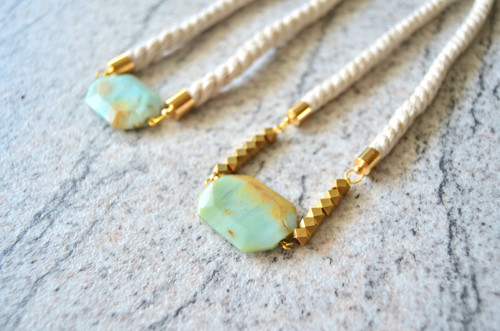 Náhrdelník Gold Rope Amazonite Gold Beads — foto 2