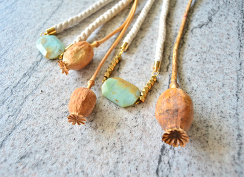 Náhrdelník Gold Rope Amazonite Gold Beads — foto 4