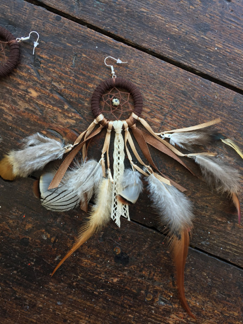 Boho lapáčky s jaspisem dalmatinovým — foto 2