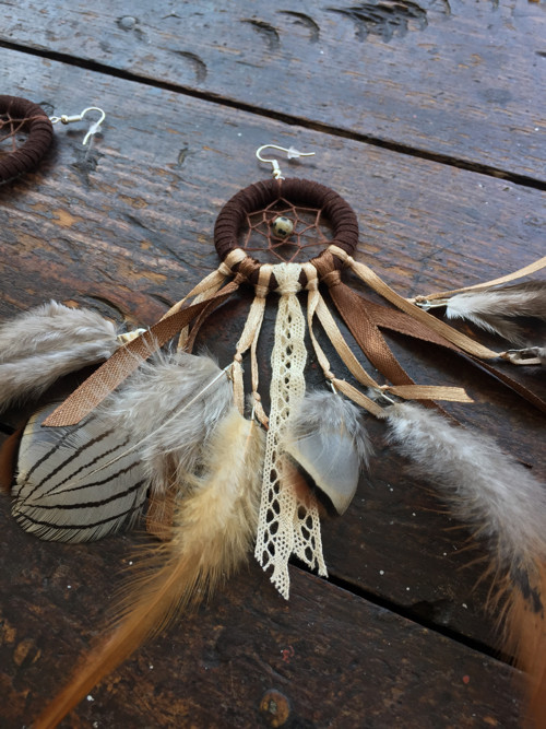 Boho lapáčky s jaspisem dalmatinovým — foto 3
