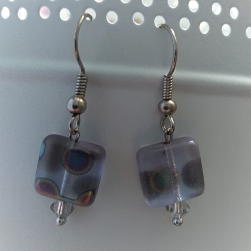 Náušnice art glass — foto 3