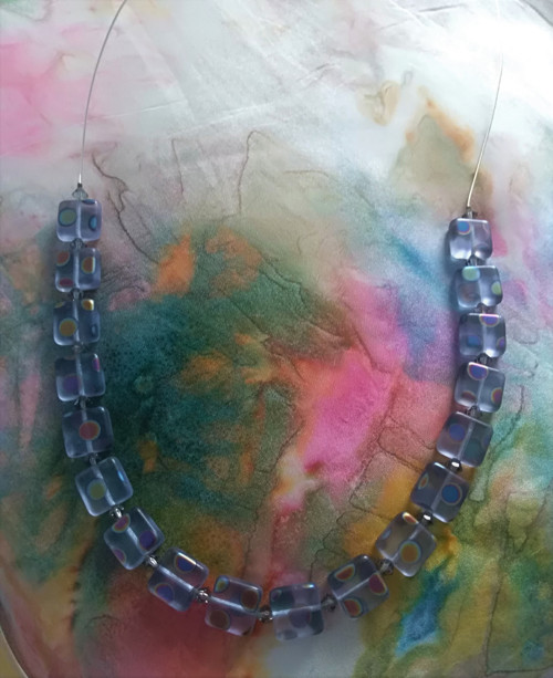 Náhrdelník art glass — foto 4