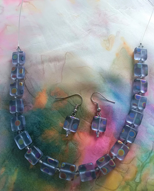 Náhrdelník art glass — foto 5