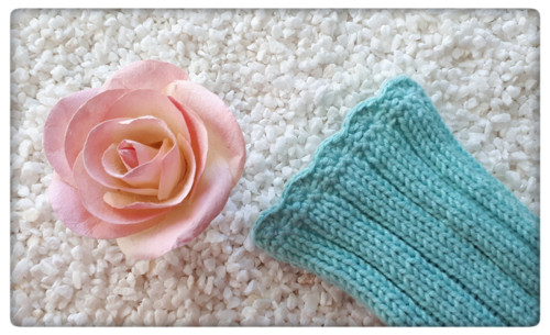 Simply Mint ... pletené návleky 18 cm — foto 5
